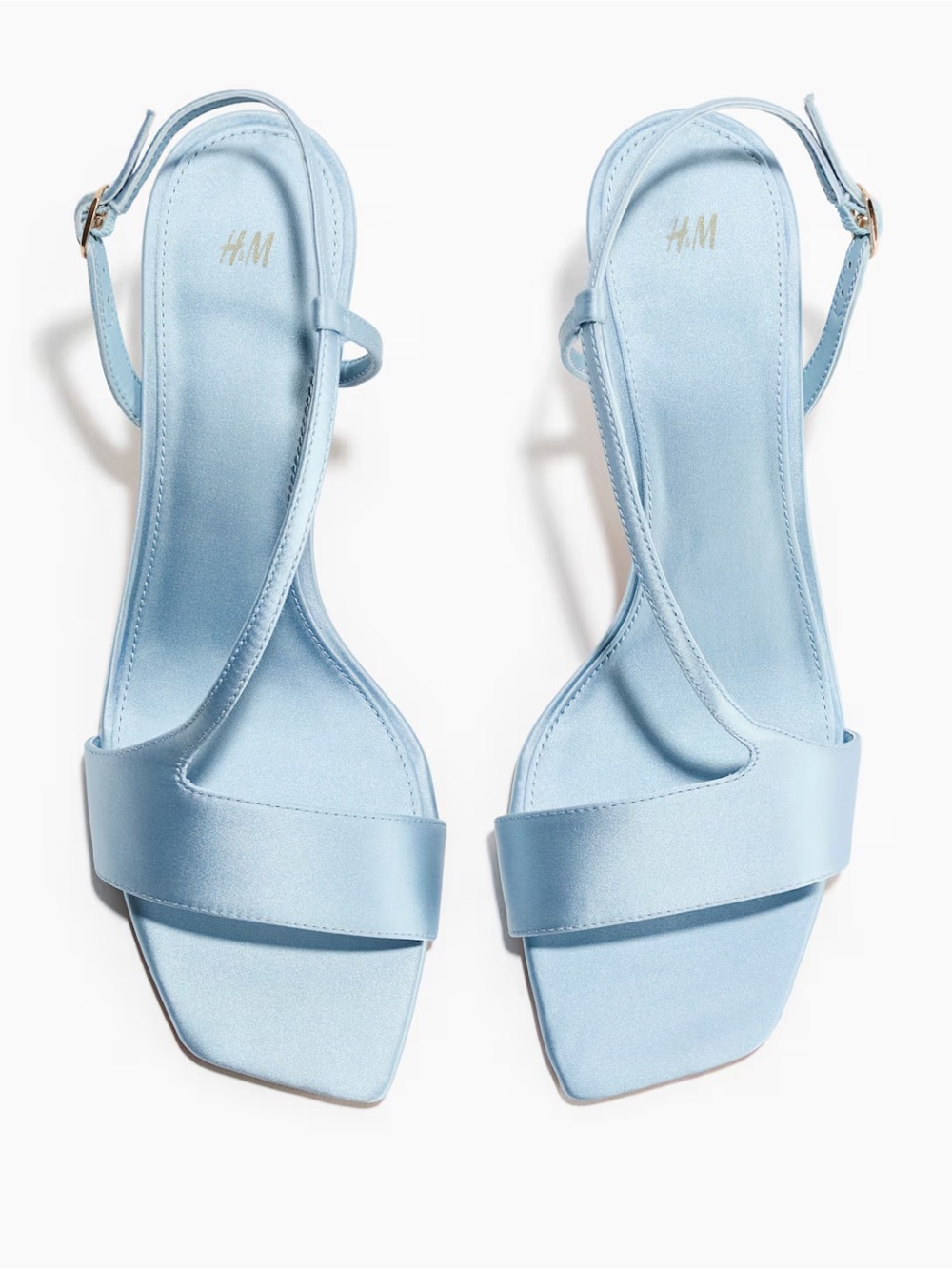 H&M Satin Strappy Sandal Heels